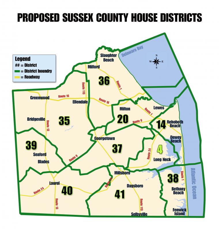 Sussex Gets New House District Under Proposal Cape Gazette 3819